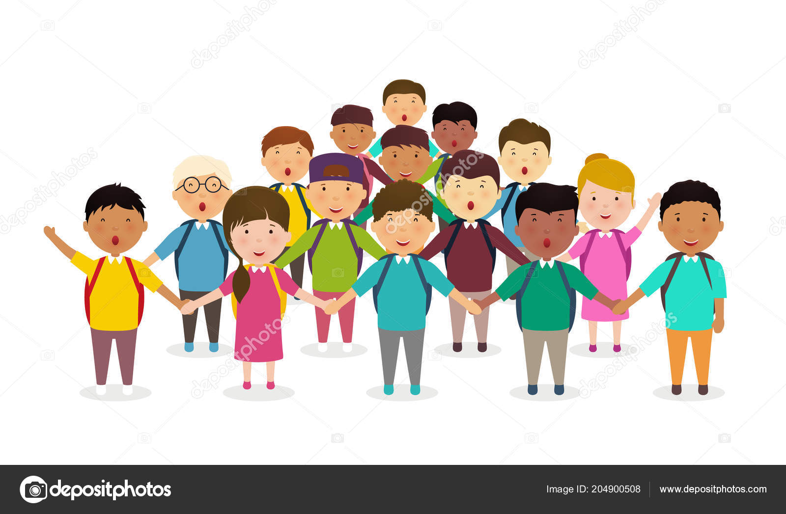 Alunni Bambini Che Tengono Mani Gruppo Bambini Bambini ... Alunni Bambini Che Tengono Mani Gruppo Bambini Bambini ...