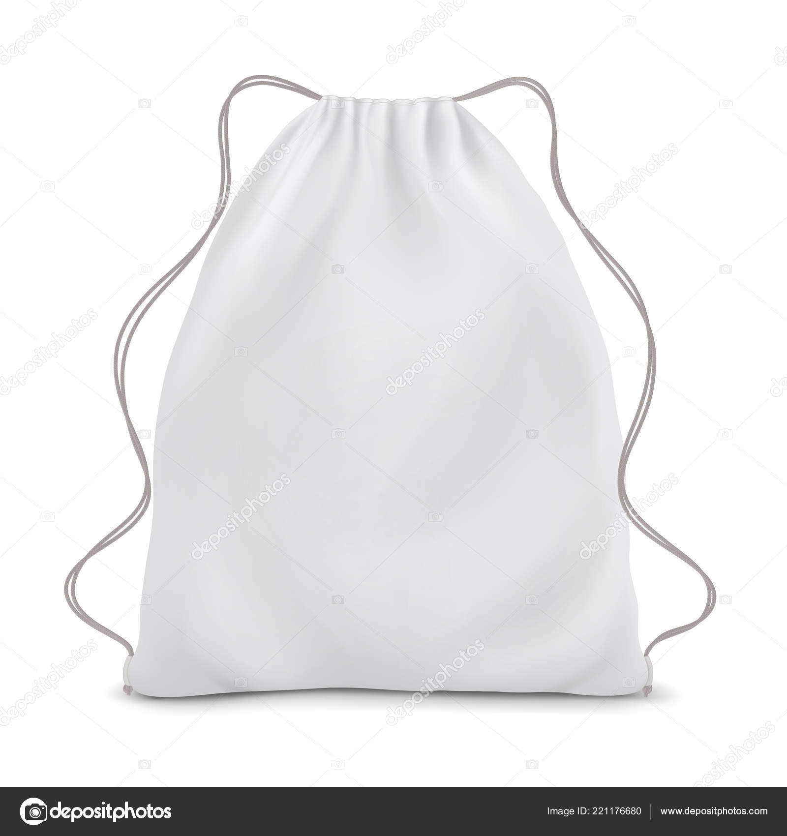 Download White Backpack Laces Sport Bag Mockup White Background ...