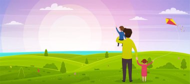 Babalar günün kutlu olsun. Babası, oğlu elleri ve damalarıyla