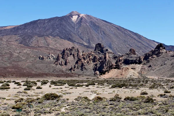 Mont Teide Est Volcan Des Îles Canaries Situé Tenerife Son — Photo