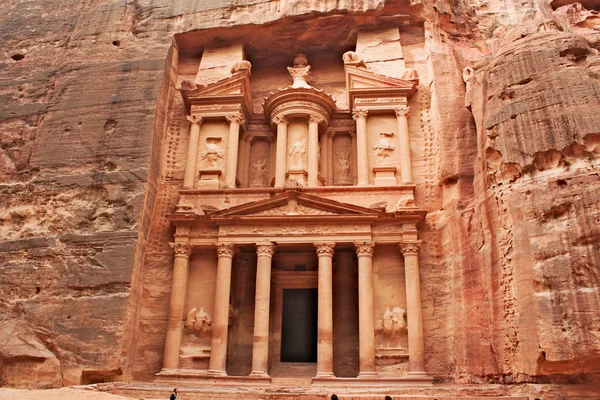 Petra Khazneh Skattkammaren Den Antika Staden Petra — Stockfoto