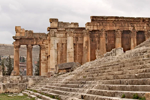 Baalbek Ruínas Antiga Cidade Fenícia Conhecida Como Heliópolis Durante Período — Fotografia de Stock