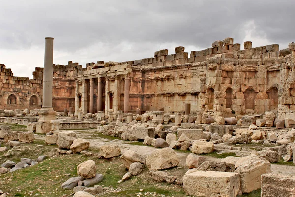 Baalbek - ruins of the Great Court in the ancient Phoenician city; known as Heliopolis during the Hellenistic period