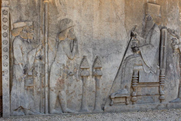 Persepolis antik şehir bir duvar kabartması