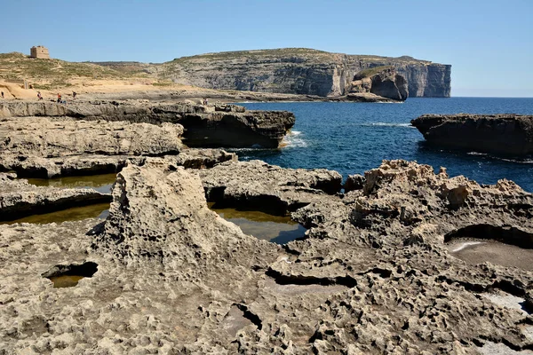 Bahía Dwejra en la isla Gozo — Foto de Stock
