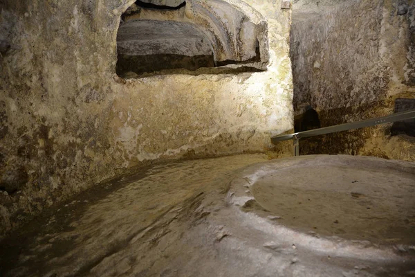 Szent Pál katakombák Máltán — Stock Fotó