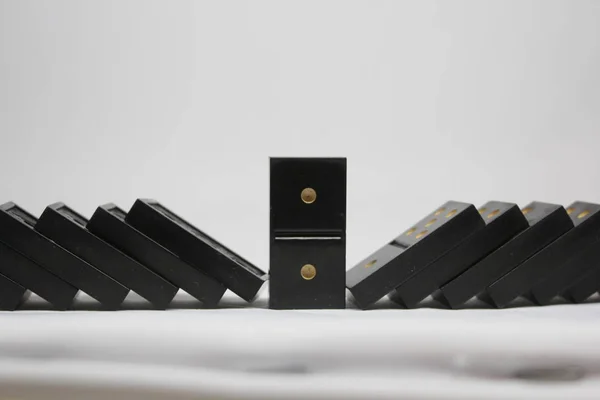 Domino game on white background