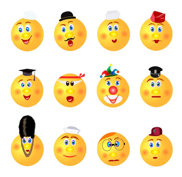 tasarım sembolü sarı avatar meslekler için komik smiley