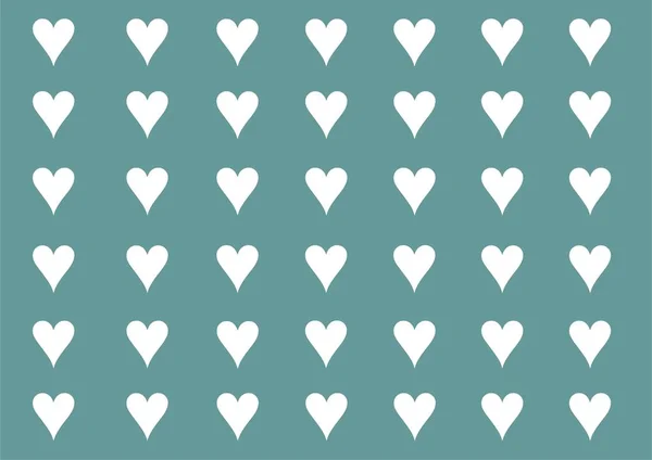 Cartão Postal Dia Dos Namorados Azul Com Muitos Corações Pequenos — Fotografia de Stock