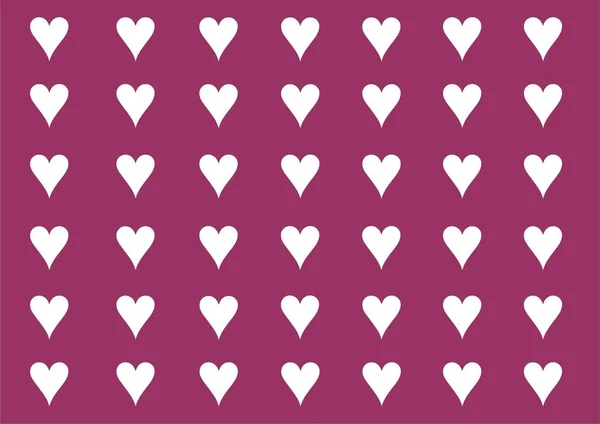 Cartão Postal Dia Valentim Violeta Com Muitos Corações Pequenos — Fotografia de Stock