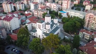 Kilise Ortodoks Saborna Nis hava görüşü Sırbistan