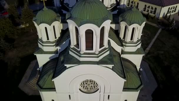 Lazarevac Ortodox Templom Szent Dimitrije Kolubara Szerbia Emlékmű — Stock videók