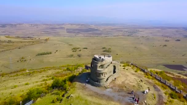 Monumento Zebrnjak Balcani Kumanovo Natura Vista Aerea Mcedonia — Video Stock