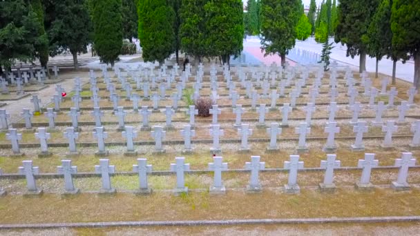 Cimitero Zeitenlik Esercito Alleato — Video Stock