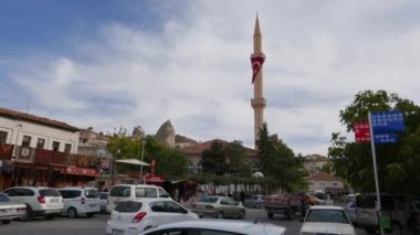 Göreme, Türkiye - Eylül 2016: Kapadokya Göreme kasaba street view.