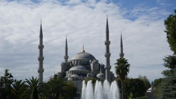 Blue Mosque Sultanahmet Camii Istanbul Turkey — Stock Video