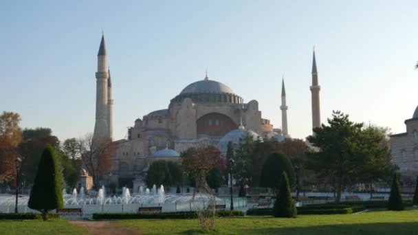 Hagia Sophia Ayasofya Museet Istanbul Turkiet Hagia Sophia Var Byggt — Stockvideo