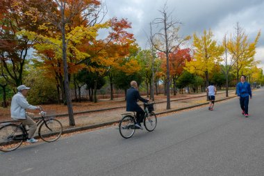 Osaka Perfecture, Japonya-9 Kasım 2018: Tanımlanamayan kişiler