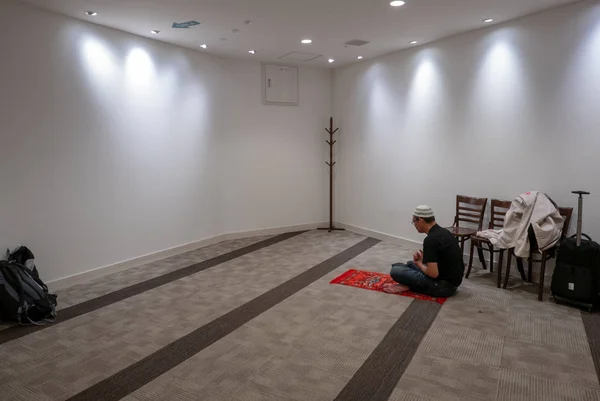 Kansai Airport Japan November 2018 Interior Muslim Prayer Room Located — стоковое фото