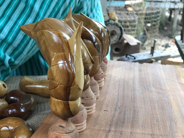 クアラ テレンガヌ テレンガヌ マレーシア 2018年4月8日 ケリスの木製ハンドル ケリスは 昔に使用された伝統的なマレー語の短剣です — ストック写真