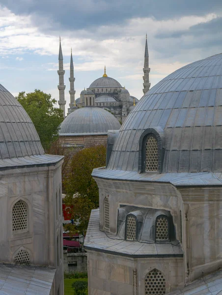 Mešita Sultanahmet Modrá Mešita Hagie Sophia Turecku — Stock fotografie