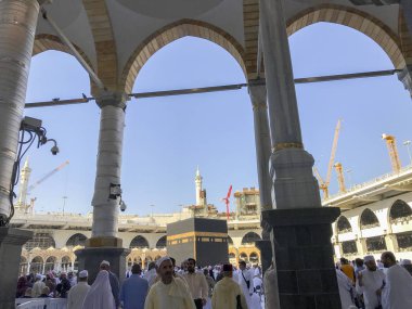 Mekke, Suudi Arabistan-21 Ocak 2018 : Kabe'nin genel görünümü