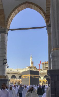 Mekke, Suudi Arabistan-21 Ocak 2018 : Kabe'nin genel görünümü