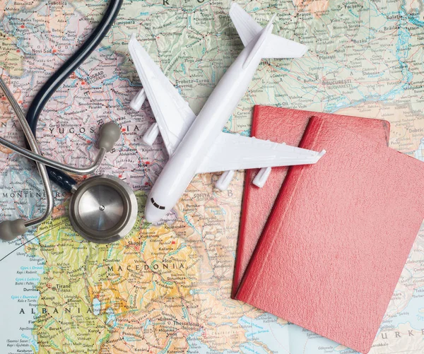 Salud / turismo médico o seguro extranjero concepto de viaje . —  Fotos de Stock