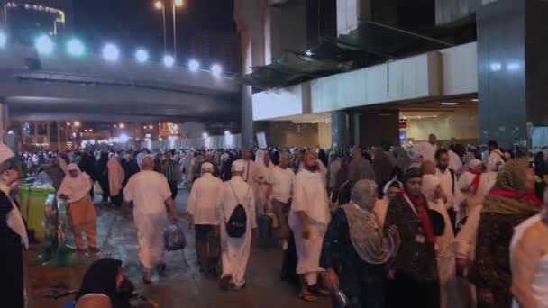 Mekka Saoedi Arabië Circa Mei 2019 Avond Beelden Van Moslim — Stockvideo