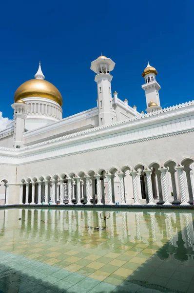 Födelseort Masjid Sultan Omar Ali Saifuddin Moskén Bsb Brunei — Stockfoto