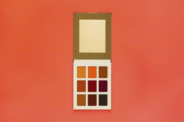 Eğilim Fotoğrafçılık Tema bu sezon için gerçek renkleri - turuncu bir gölge. Hafif bir arka plan üzerinde profesyonel çok renkli Far Paleti.