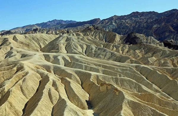 Eroded Badlands Zabriskie Point Death Valley National Park California — Stock Photo, Image