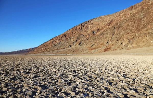 Superficie Salada Del Agua Mala Parque Nacional Del Valle Muerte — Foto de Stock