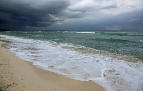 Acerca Tormenta Playa Del Carmen Riviera Maya México — Foto de Stock