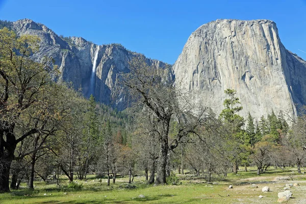 Capitan Ribbon Fall Yosemite National Park California — Stock Photo, Image