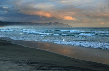 Okyanusta sabah-Bowentown, Bay of Plenty, Yeni Zelanda