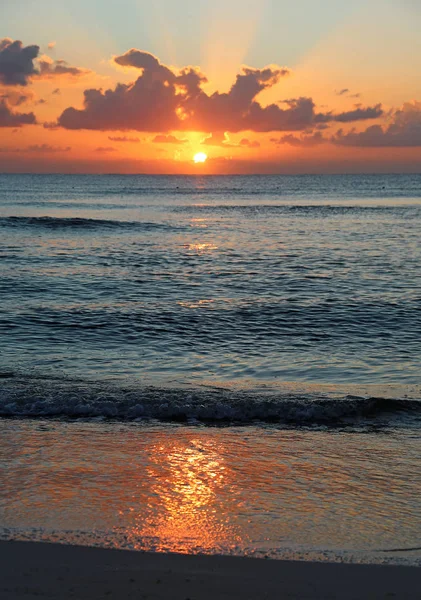 Sunrise Vertical Riviera Maya Mexico — Stock Photo, Image