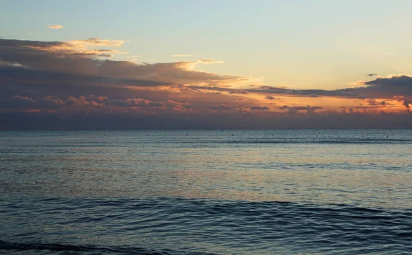 Colores Antes Del Amanecer Riviera Maya México — Foto de Stock