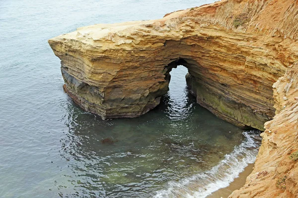 Natural Arch Sunset Cliffs Natural Park San Diego Kalifornien — Stockfoto