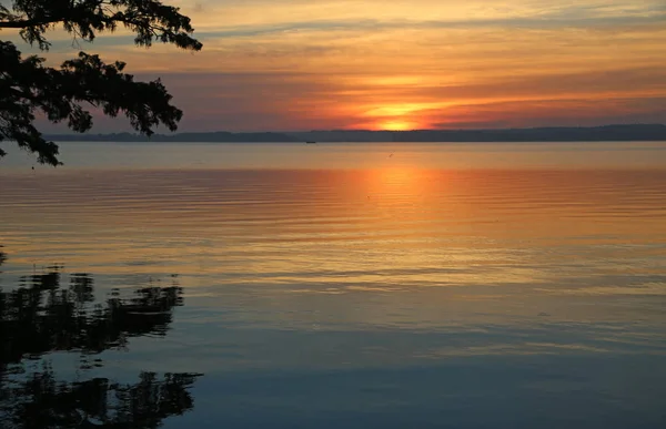 田纳西州 Reelfoot 湖州立公园 Reelfoot 湖日出 — 图库照片