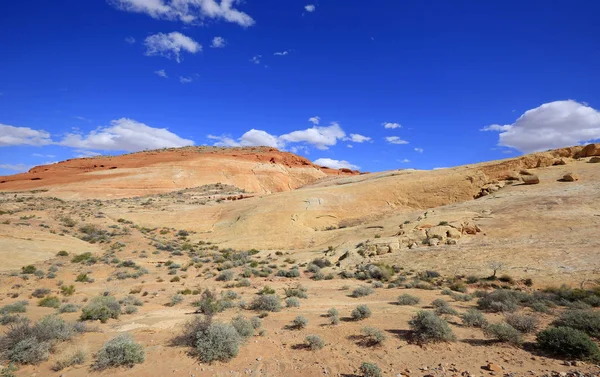 Landscape Desert Blue Sky Valley Fire State Park Nevada — Stock Photo, Image