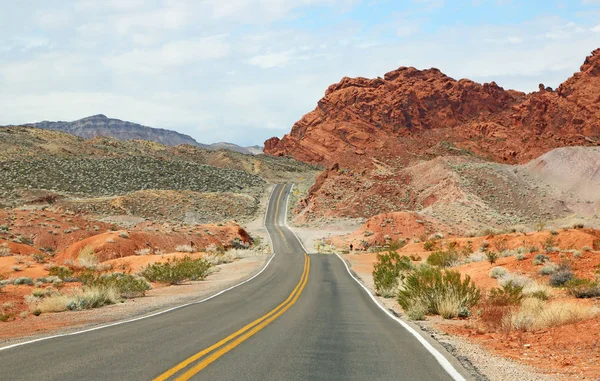 Camino Panorámico Valley Fire State Park Nevada — Foto de Stock