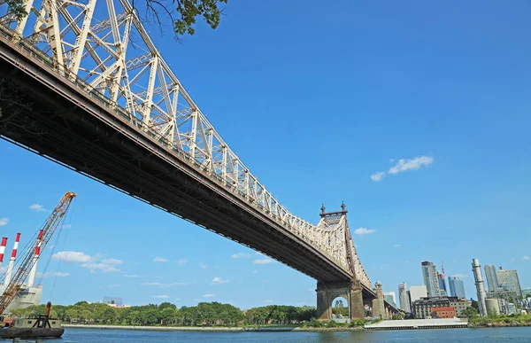 Queensboro Híd Roosevelt Island New York City — Stock Fotó