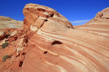 Yangın dalga yakın up - Vadisi yangın State Park, Nevada
