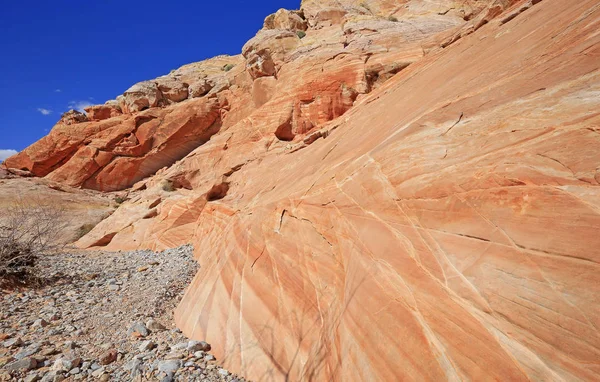 Orange Cliff Valley Fire State Park Nevada — стоковое фото