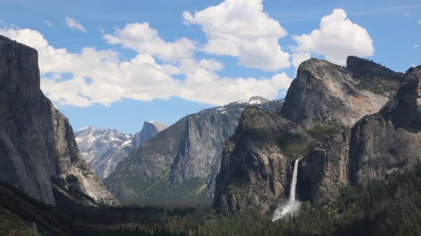 Tunnel View Yosemite Valley Yosemite National Park California — Stock Video