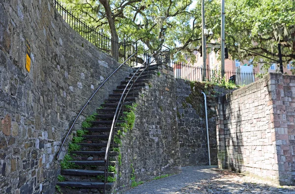 Historic Steps Savannah Georgia — Stock Photo, Image