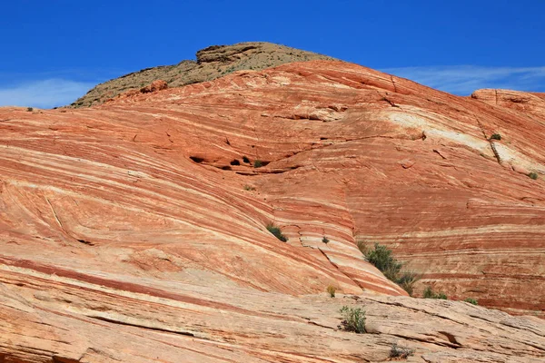 Feuerwellen Hügel Tal Des Fire State Park Nevada — Stockfoto