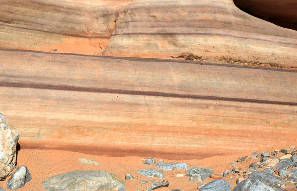 Красочные Полосы Песчанике Долина Огня Государственный Парк Невада — стоковое фото