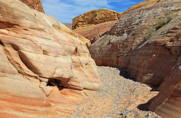 Entre Falésias Pastel Canyon Valley Fire State Park Nevada — Fotografia de Stock